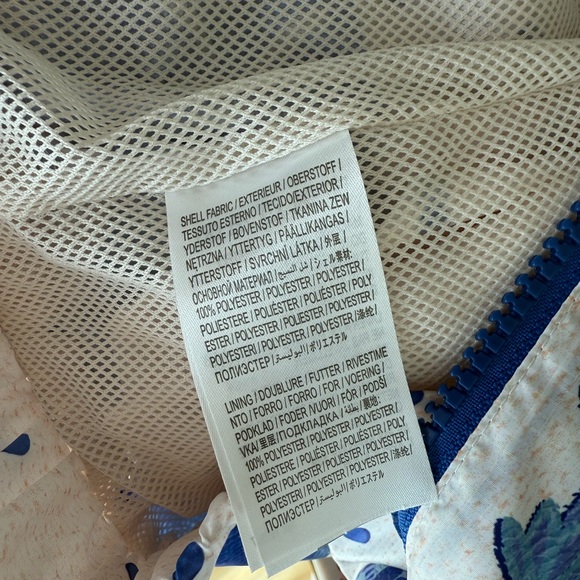 FARM Rio Blue and White Tropical Bomber Jacket - Picture 6 of 7